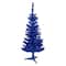 4ft. Unlit Blue Tinsel Artificial Christmas Tree
